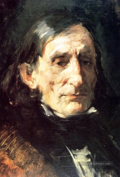 Le portrait de maître de musique Frank Duveneck Peinture à l'huile